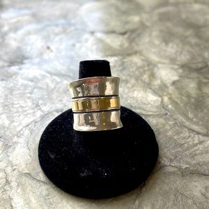 Silpada Sterling and Gold plated Ring